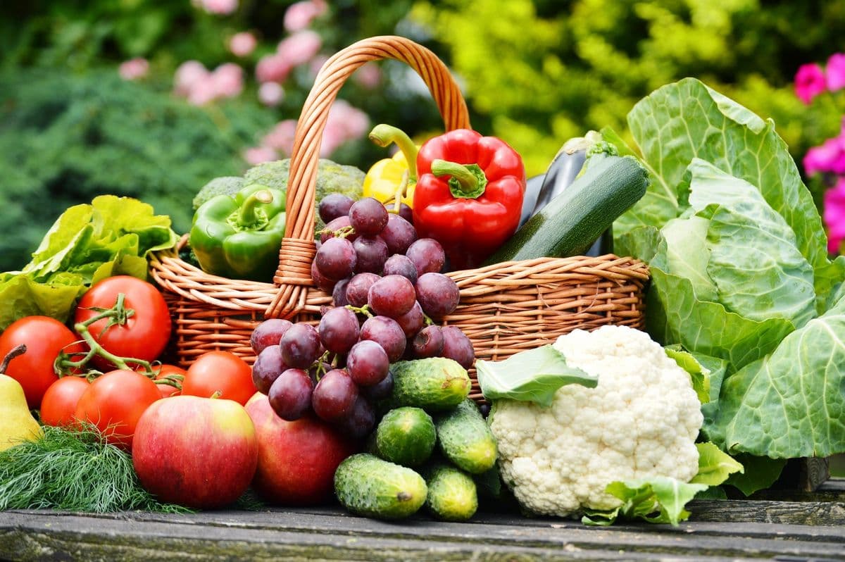 Fresh vegetables and produce