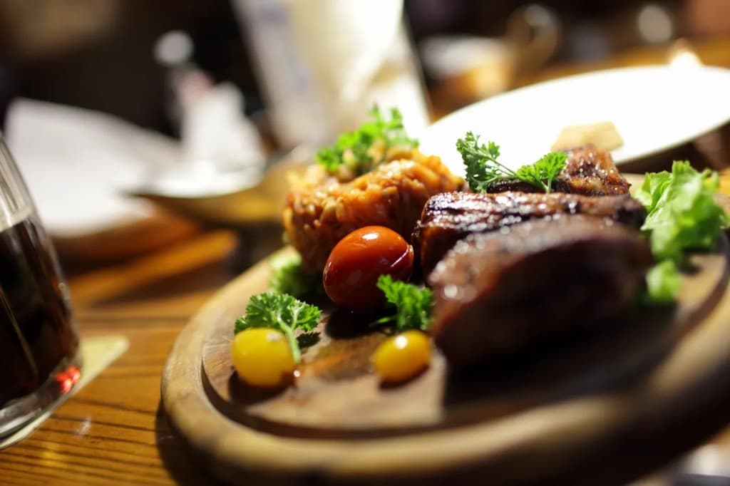 Roasted dish with cherry tomatoes