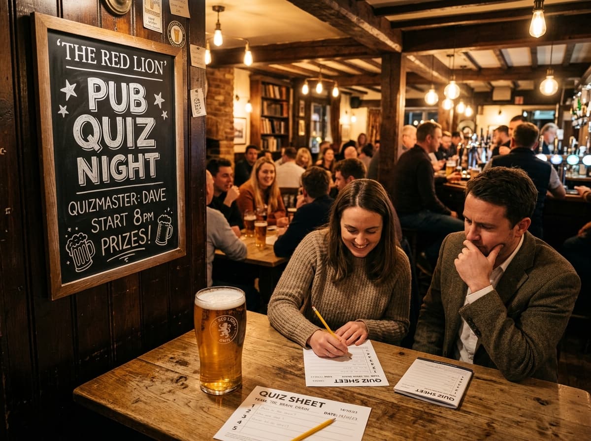 Chertsey pub quiz teams competing